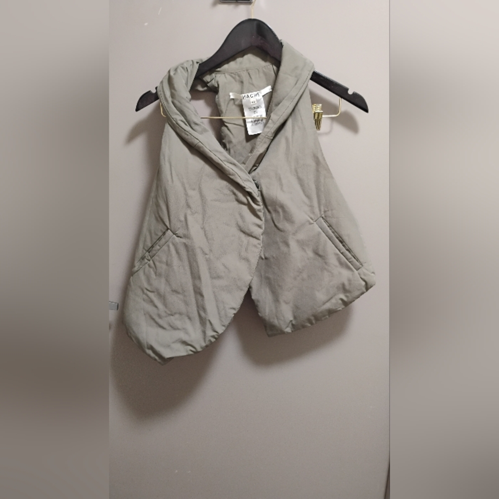 Hache Streetwear Snap Puffer Vest Women's Sz 42
